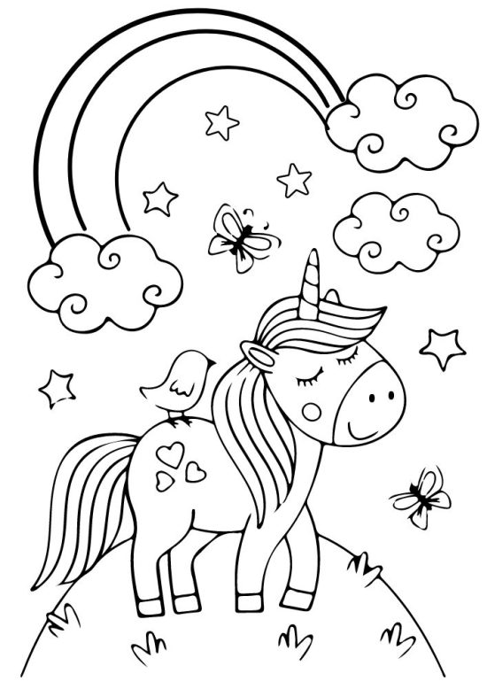 unicorno-colorare-facile-bambini